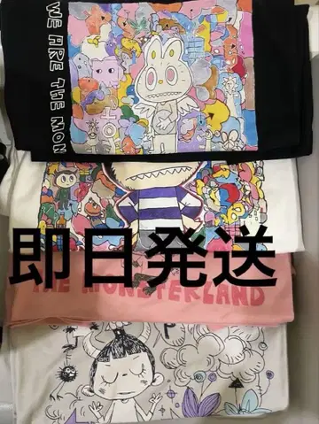 UNIQLO POPMART UT 러브부 유니클로 L 4매 세트