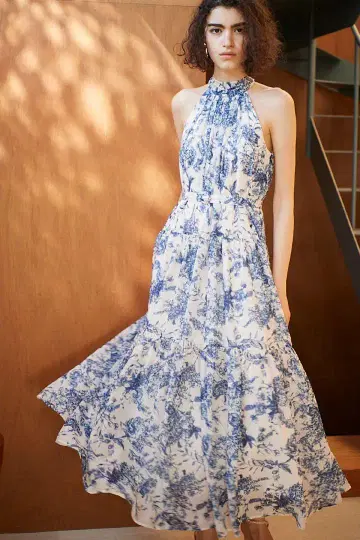 estellak Positano Belted long Dress 2
