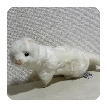 HANSA 화이트 페럿 봉제 인형