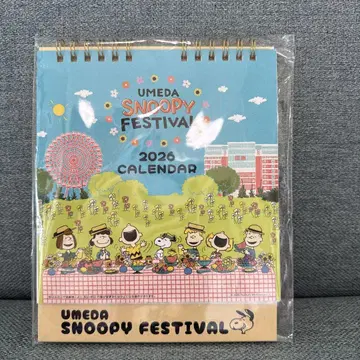 스누피 페스티벌 달력 2026 우메다 한큐 한정판 미사용 새상품
