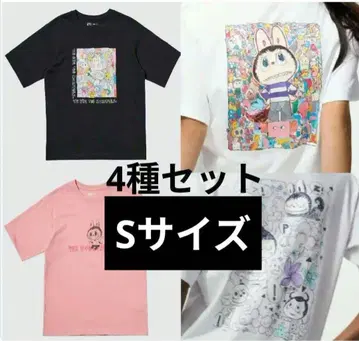 UNIQLO POPMART UT 러브부 유니클로 S 4매 세트