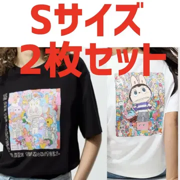 UNIQLO POPMART UT 유니클로 팝마트 라부부 S 화이트 블랙