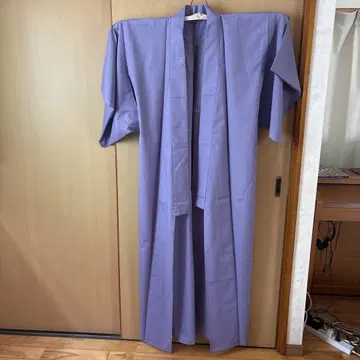 여름용 연보라 무지 기모노