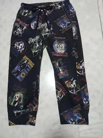 HYSTERIC GLAMOUR 스웨트 팬츠, 다채로운 프린트 디자인