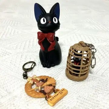 [지브리] 마녀 배달부 키키 피규어 & 키링 3세트