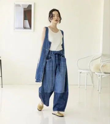 미사용 니코앤드 EASY BARREL DENIM 이지 배럴 데님