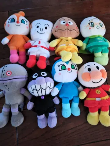 호빵맨 봉제 인형 8개 세트 약 20cm