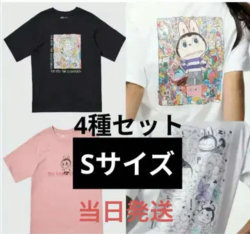 UNIQLO POPMART UT 라부부 유니클로 S 4매 세트