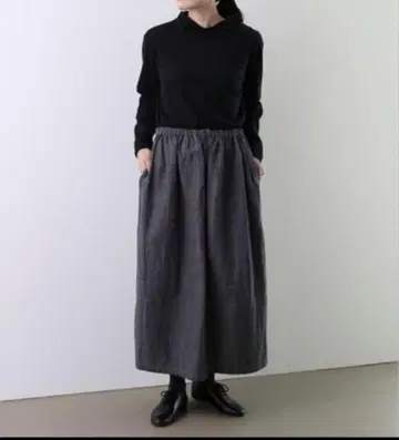 CLASKA 클래스카 롱 스커트 체크