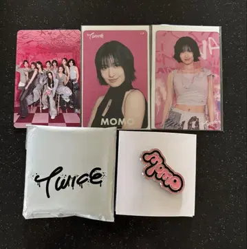 TWICE 핀 배지 FC 복권 트레이딩 카드 모모 momo 새상품