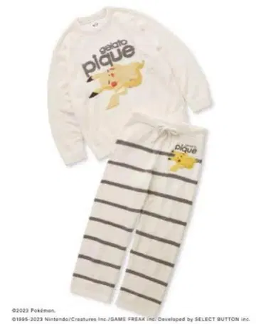gelato pique 피카츄 룸웨어 상하의 세트