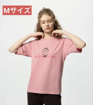 유니클로 라부부 T셔츠 M 사이즈 핑크