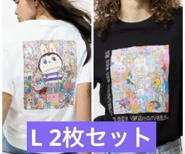 유니클로 popmart UT 라부부 L 2매 세트 UNIQLO