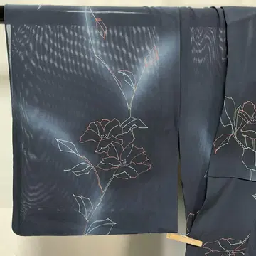 C436 순수 실크 여름용 명주 코몬 기모노