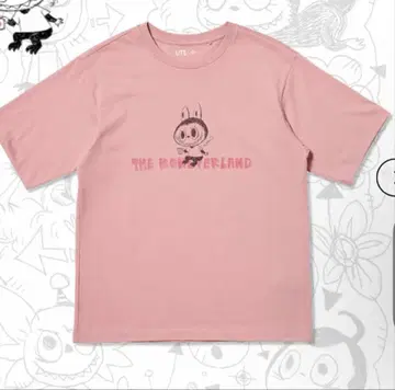 L 사이즈 새상품 라부부 THE MONSTERLAND 캐릭터 티셔츠