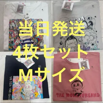 UNIQLO POPMART UT 라부부 M 사이즈 4세트