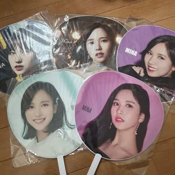 [미개봉] twice 미나 부채 5 세트