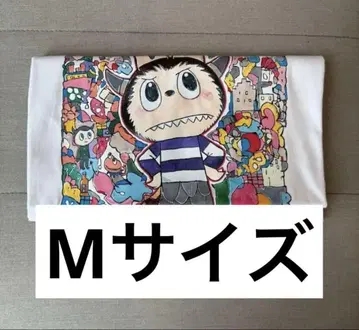 UNIQLO 라부부 콜라보 T셔츠 화이트 M 사이즈 POPMART