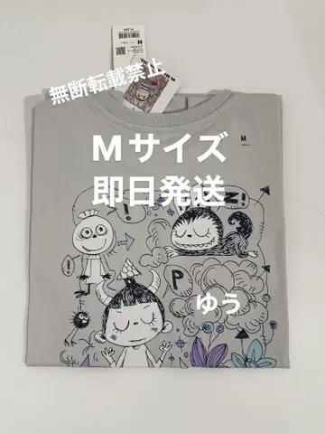 유니클로 팝마트 더 몬스터즈 라부부 티셔츠 M 사이즈