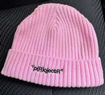 project R 프로젝트 R RAMPAGE 니트 모자 핑크