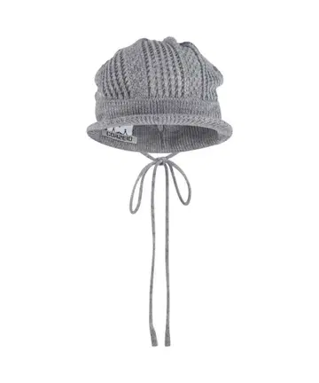 coyseio VISOR CROCHET BEANIE MELANGE 그레이