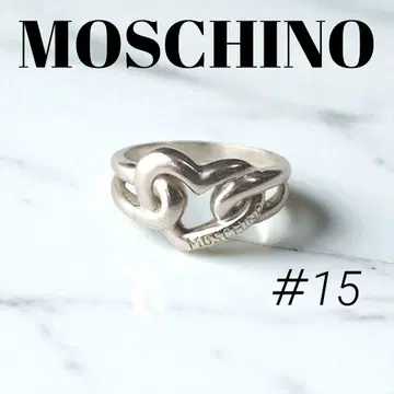 MOSCHINO 모스키노 반지 15호 하트 실버 925