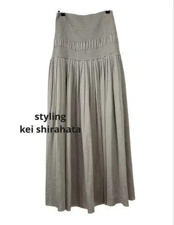 케이시라하타 styling/ kei shirahata 새틴 플리츠 스커트