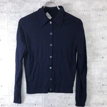 SHIPS by JOHN SMEDLEY 카라 부착 니트탑 가디건