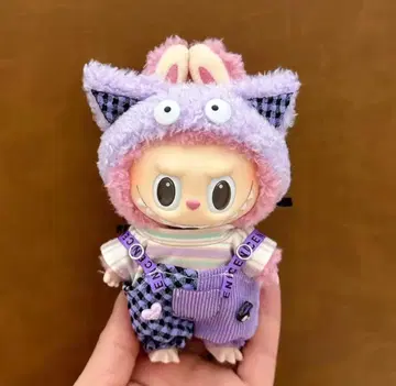 러브부 labubu 옷 의상 갈아입히기 보라색 몬스터