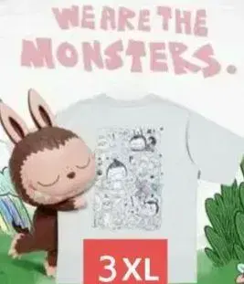 [완판템] UNIQLO 팝마트 콜라보 더 몬스터즈 라부부 T셔츠