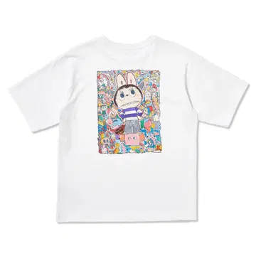 유니클로 UT POP MART 00 화이트 M 사이즈 라부부