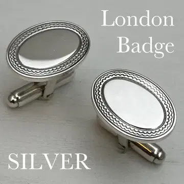 silver925 커프스 단추 커프 링크 London Badge