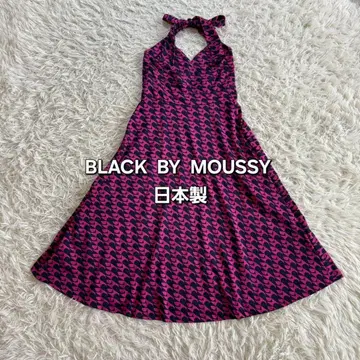 BLACK BY MOUSSY 일본제 홀터넥 상의 슬리브리스
