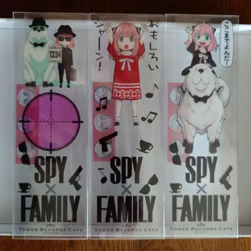 SPY x FAMILY 스파이 패밀리 타워레코드 클리어 북마크 책갈피