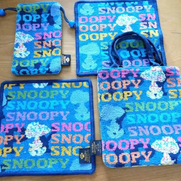 새상품 미사용 4점 [SNOOPY] 토트 파우치 핸드 타월