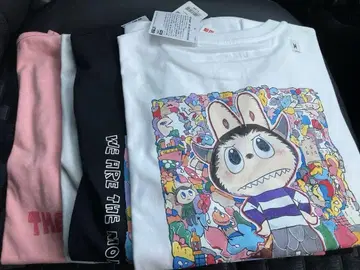 UNIQLO 라부부 콜라보 T셔츠 4종 세트 M사이즈 POPMART
