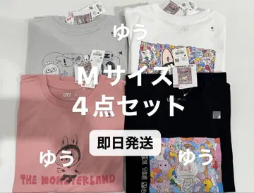 UNIQLO POPMART UT 유니클로 팝마트 라부 M 사이즈 4매