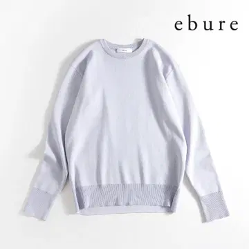 425t*새상품급 ebure 에브르 코튼 실크 니트 풀오버