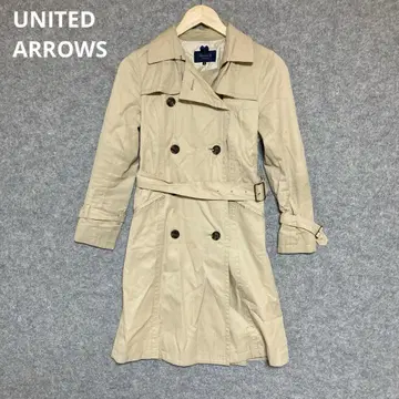 UNITED ARROWS 베이지 더블 브레스트 트렌치코트