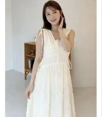 snidel 자카드 드로스트 디테일 원피스
