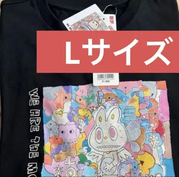 UNIQLO POP MART UT 라부부 블랙 [ 사이즈 L ]