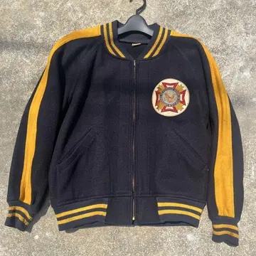 50s 챔피온 champion 바시티 자켓 런택 밀리터리 스포잔