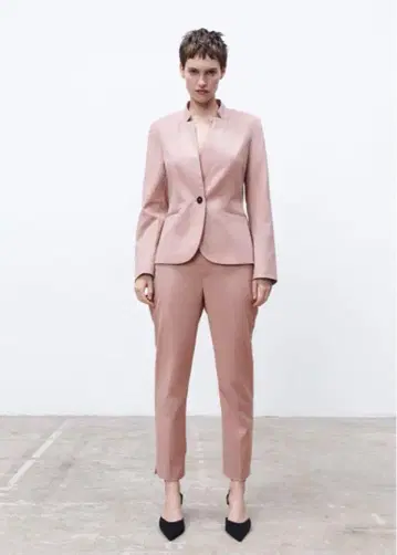 ZARA 멜란지 테일러드 팬츠 수트 셋업