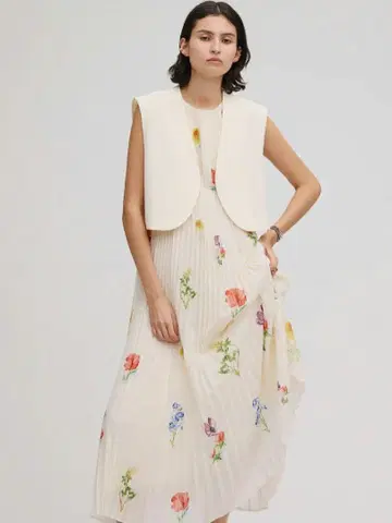 EMMA VEST SET PLEATS DRESS Ameri Vintage