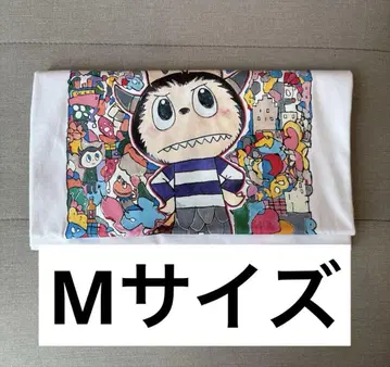 UNIQLO 라부부 콜라보 T셔츠 화이트 M 사이즈 POPMART