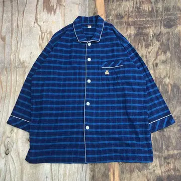 DAKS 닥스 90s 체크 곰 파자마 슬리핑 셔츠 구제 의류