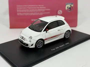중고품 1/43 피아트 Fiat 500 아바르트 Abarth 화이트
