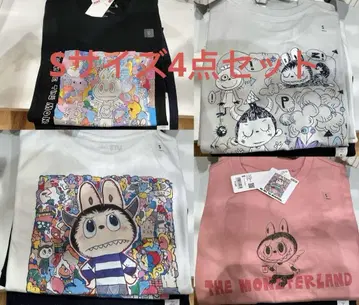 UNIQLO POPMART UT 라부부 유니클로 S 사이즈 4매 세트