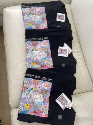 [당일 발송] 유니클로 러브부 M, L, XL 사이즈 3세트 티셔츠
