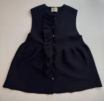 UNITED ARROWS 네이비 프릴 베스트